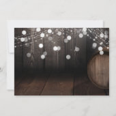 Los handschrift Fonkelende lichten Houten vat Save The Date (Achterkant)