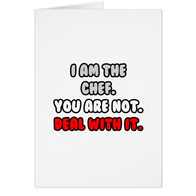 Los het op... Funny Chef Shirten en geschenken (Voorkant)