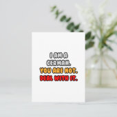 Los het op... Grappig Duits Briefkaart (Staand voorkant)