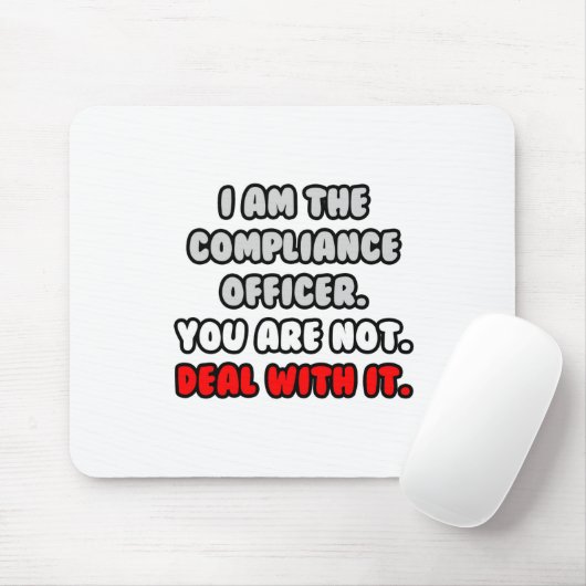 Los het op... Grappige Compliance Officer Muismat (Met muis)