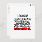 Los het op... Grappige respiratoire therapeut Briefkaart (Voorkant / Achterkant)