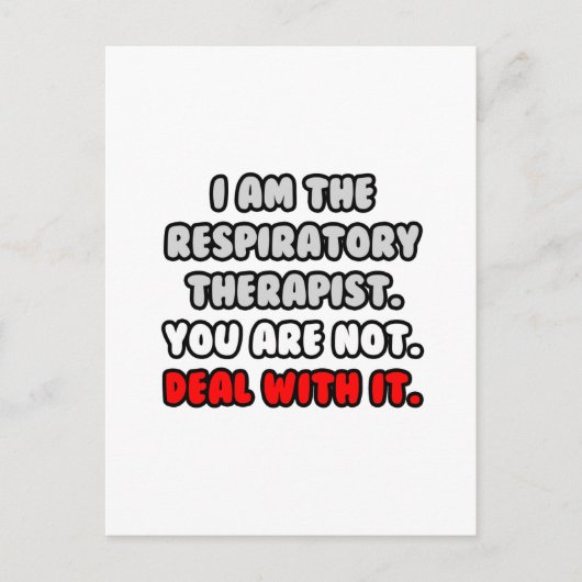 Los het op... Grappige respiratoire therapeut Briefkaart (Voorkant)