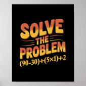 Los het probleem 67 op wiskundeleraar wiskunde 67e poster (Voorkant)
