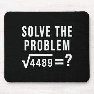 Los het probleem 67 Six Seven Vierkantswortel 4489 Muismat