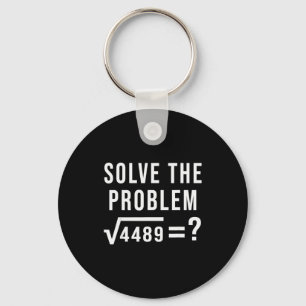 Los het probleem 67 Six Seven Vierkantswortel 4489 Sleutelhanger