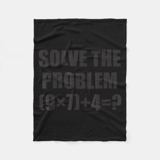Los Het Probleem Grappig 67 Meme Brainrot Wiskunde Fleece Deken (Voorkant)
