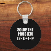 Los Het Probleem Grappig 67 Meme Brainrot Wiskunde Sleutelhanger (Voorkant)