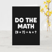 Los het probleem op Doe de wiskunde 67 Meme Grappi Kaart (Gele Bloem)