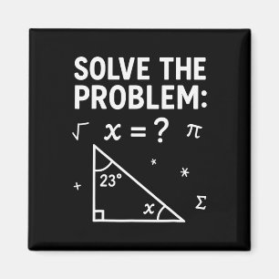 Los het probleem op Doe de wiskunde 67 Meme Grappi Magneet