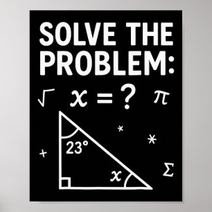Los het probleem op Doe de wiskunde 67 Meme Grappi Poster
