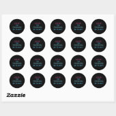 Los het probleem op Doe de wiskunde 67 Meme Grappi Ronde Sticker (Vel)