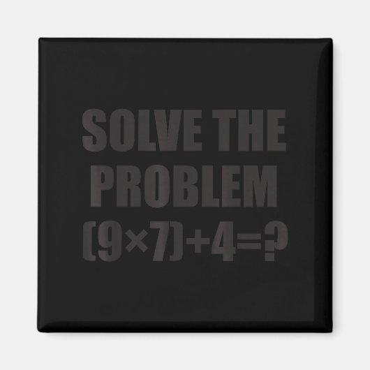 Los het probleem op Funny 67 Meme Brainrot Wiskund Magneet (Voorkant)