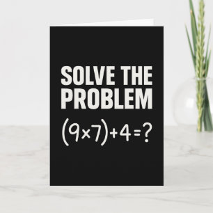 Los het probleem op Funny Math 67 Meme Leraar Stud Kaart