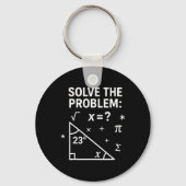 Los het probleem op Funny Math 67 Meme Leraar Stud Sleutelhanger (Voorkant)