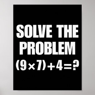 Los het probleem op, grappige 67 leraar  poster