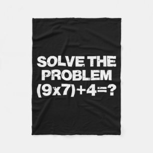 Los het probleem op Wiskunde 67 Meme 6 7 Kostuum K Fleece Deken