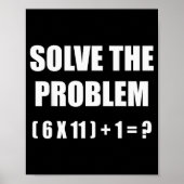 Los het probleem op Wiskunde leraar grap 67 grappi Poster (Voorkant)