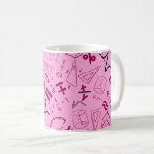 Los je eigen problemen op Wiskunde Soft Pink Koffiemok (Voorkant rechts)