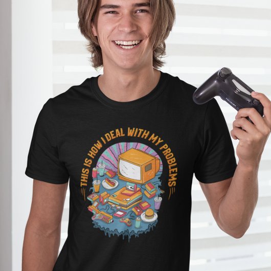 Los je problemen op met retro games - Videogame T-shirt