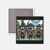 Los Ladybugs Mariachi Band Magnet (Voorkant / Achterkant)