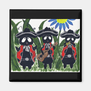 Los Ladybugs Mariachi Band Magnet