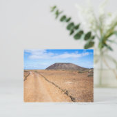 Los Lobos vulcano op het briefkaart van de Canaris (Staand voorkant)