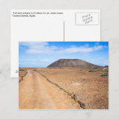 Los Lobos vulcano op het briefkaart van de Canaris (Voorkant / Achterkant)