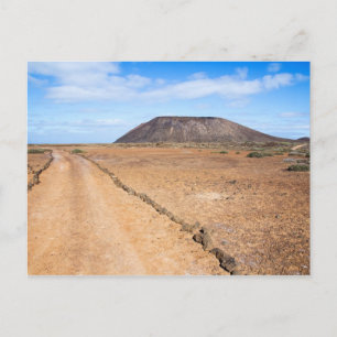 Los Lobos vulcano op het briefkaart van de Canaris