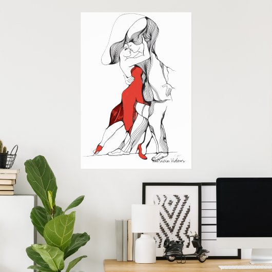 Los Mareados in Red Tango Poster (Thuiskantoor)