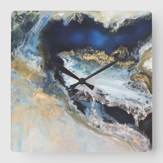 Los Mares Vierkante Klok (Voorkant)