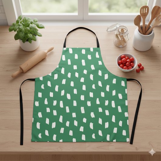 Los Markblad Groen Schort