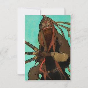 "Los Matachines" Western Art by Gerald Cassidy Bedankkaart