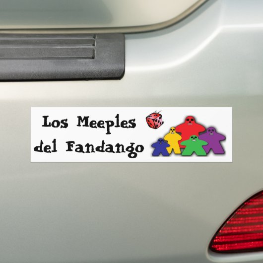Los Meeples del Fandango Bumpersticker (Op auto)
