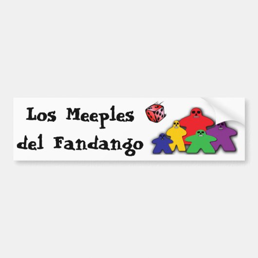 Los Meeples del Fandango Bumpersticker (Voorkant)