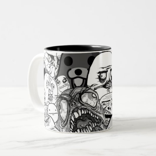 Los Memes Tweekleurige Koffiemok (Voorkant links)