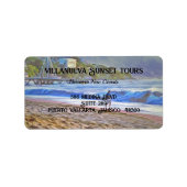 Los Muertos Beach 786 Adres Etiket (Voorkant)