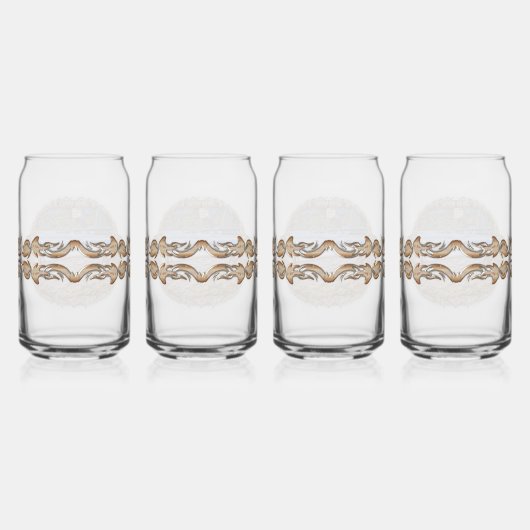 Los Muertos Beach 786 Blikvorm Glas (Achterkant)