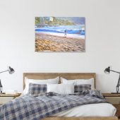 Los Muertos Beach 786 Kunst Canvas Afdruk (Insitu (Slaapkamer))