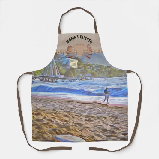 Los Muertos Beach 786 Schort (Voorkant)