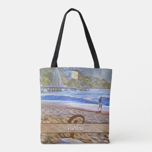 Los Muertos Beach 786 Tote Bag (Achterkant)