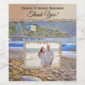 Los Muertos Beach dank u 786 Wijn Etiket (Enkel label)