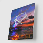 Los Muertos Family Pier 1182 Vierkante Klok (Hoek)