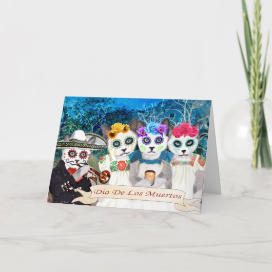 Los Muertos Kittens Kaart Day (Voorkant)
