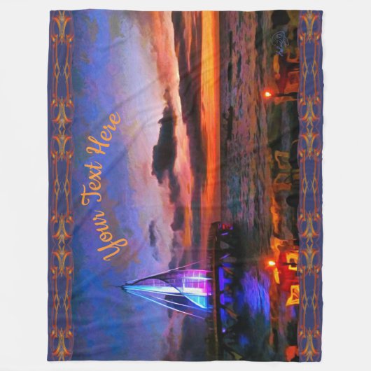 Los Muertos Pier 1182 Fleece Deken (Voorkant)