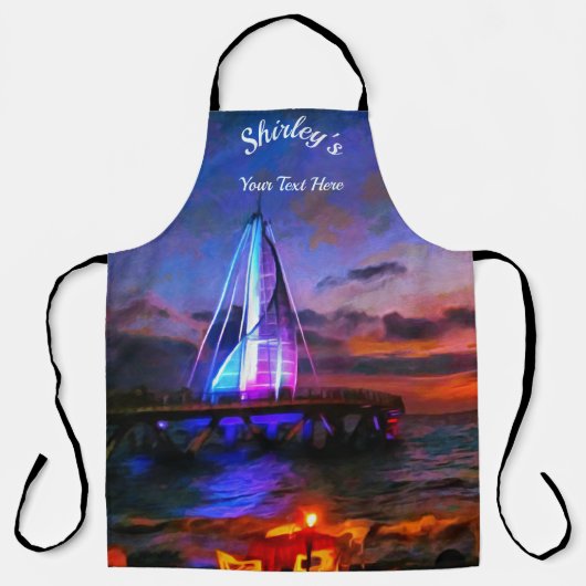 Los Muertos Pier 1182 Schort (Voorkant)