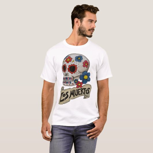 Los Muertos Skull Shirt (Voorkant volledig)