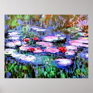 Los Nenufares van Monet Poster
