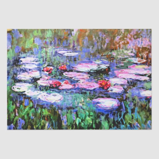 Los Nenufares (waterlelies) door Claude Monet, Tissuepapier (Voorkant)