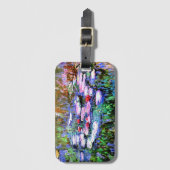 Los Nenufares (waterlelies) van Claude Monet Bagagelabel (Voorkant (verticaal))