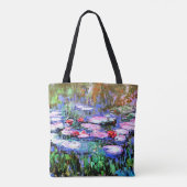 Los Nenufares (waterlelies) van Claude Monet, Tote Bag (Achterkant)